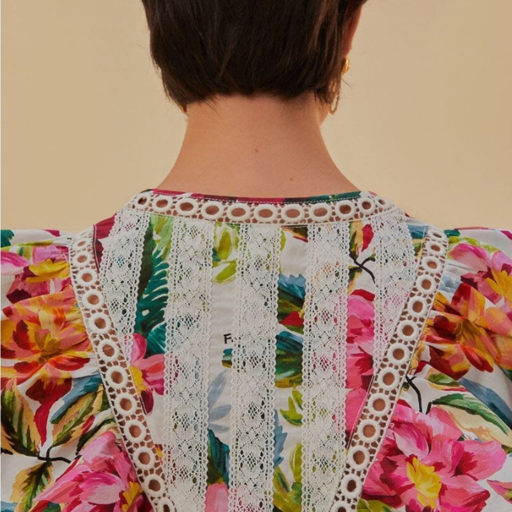 FARM Rio Tropical Floral Mini Dress - Picture 3 of 4